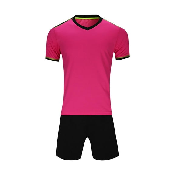 THDHVS Boys Casual Outfits,Summer Outfits for Kids,Boy's Gradient Basketball Suit Set Training Kit Sweat Absorbing Side Pockets Sports Suit Hot Pink 6-7 Years
