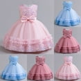 thumbnail image 1 of THDHVS Baby Girl Dress,Flower Girl Dress for Wedding,Flower Girls Dress Bridesmaid Wedding Pageant Dresses Princess Birthday Party Pink 2-3 Years, 1 of 4