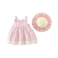 thumbnail image 1 of THDHVS Summer Dresses for Kids,Girls Casual Dresses,Baby Girl Dress Toddler Girl Clothes Backless Sleeveless Flower Sundress Summer Dresses for Girl Pink 12-18 Months, 1 of 8