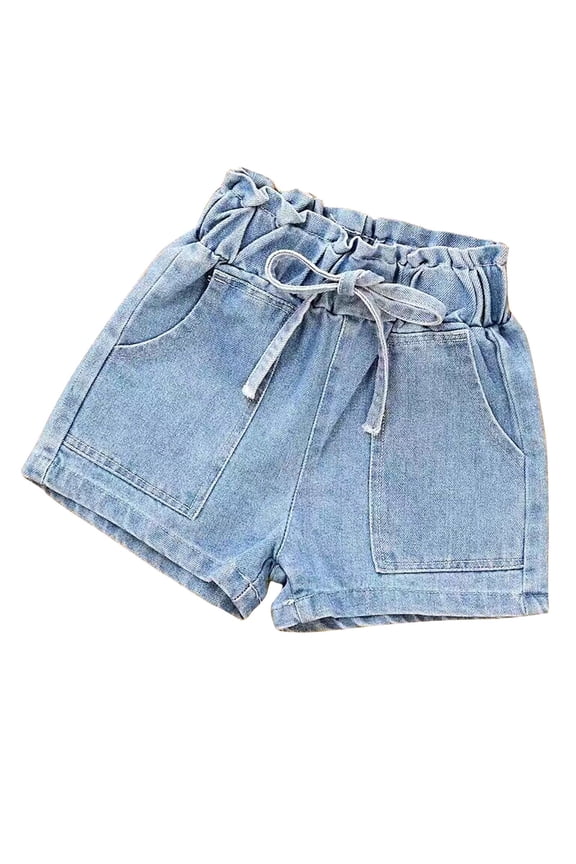 Summer Jean Shorts for Girls,Kids Casual Pants,Girls Denim Shorts Summer Korean Shorts Wearing Trendy Shorts Thin and Versatile Shorts