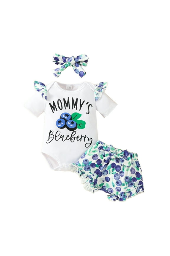Baby Girl Outfits,Newborn Girl Clothes,Baby Girl Clothes Cotton Bubble Romper Floral Bodysuits Infant Outfit Set White 9-12 Months