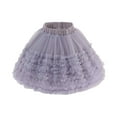 thumbnail image 1 of THDHVS Tutu Skirt for Girls,Girls Skirts,Girls' Fashion Solid Color Mesh High Waist Cake Skirt Half Skirt Stretchy Breathable Performance Skirts 5-6 Years, 1 of 6
