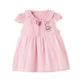 thumbnail image 1 of THDHVS Summer Dresses for Kids,Girls Casual Dresses,Toddler Baby Girl Summer Fly Sleeve Dress Small Checkered Mesh Skirt Pink 12-18 Months, 1 of 8