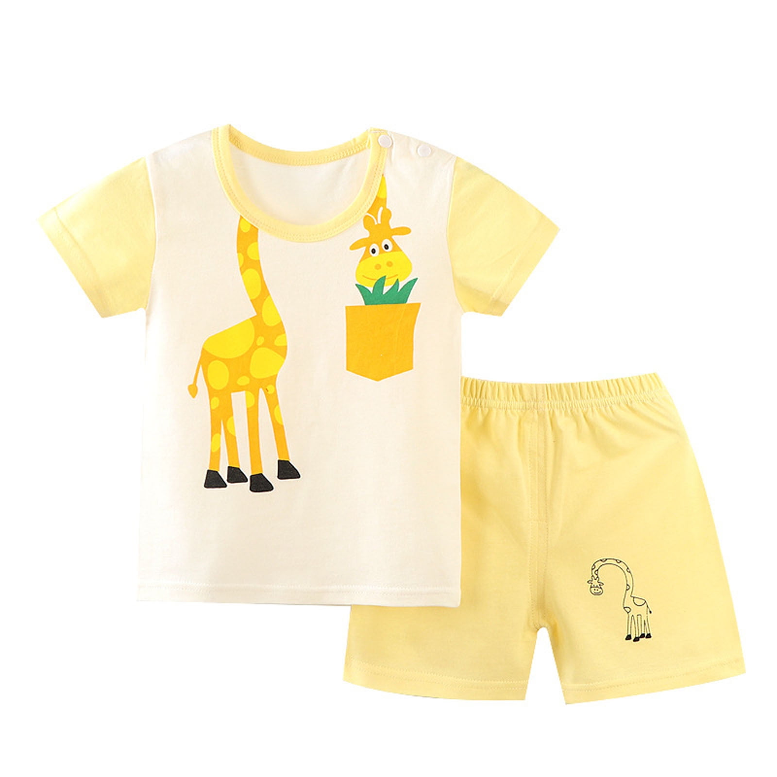 Yellow Summer Shirt For Baby Girls