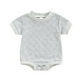 thumbnail image 1 of THDHVS Newborn Girl Casual Outfits,Summer Onesies for Newborn ,Baby Spring Onesie Newborn Climbing Clothes Short Sleeve Thin Ha Clothes Bag Fart Clothes Gray 12-18 Months, 1 of 3