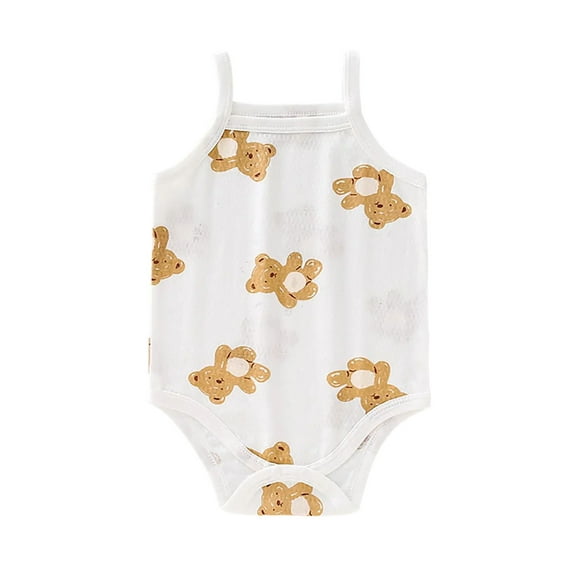 THDHVS born Onesies Girl,Baby Clothes for Girls,Toddler Girls Boys Short Sleeve Print Color T-Shirt Round Neck Jumpsuit Romper Brown 9-12 Months