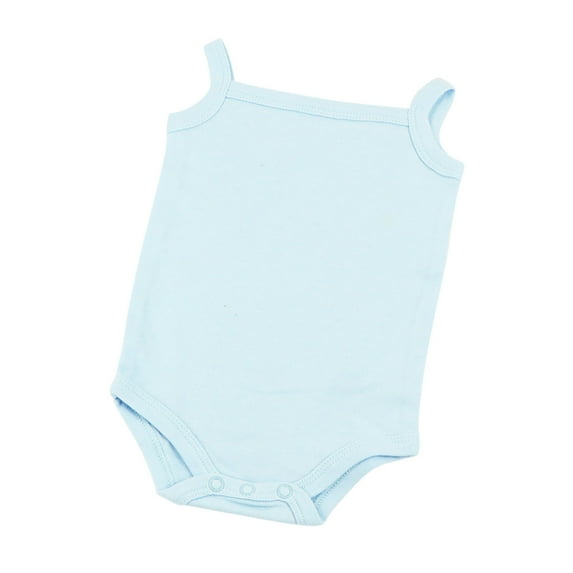 Summer Savings! THDHVS Newborn Casual Outfits,Summer Onesies Jumpsuit for Newborn ,Toddler Kid Girls Boys Sleeveless Solid Color T-Shirt Jumpsuit Romper Light Blue 6-9 Months