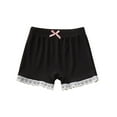 thumbnail image 1 of THDHVS Shorts for Girls,Toddler Girl Shorts,Kids'Solid Color Bow Lace Bow Cotton Casual High Waisted Leggings and Shorts, 1 of 4