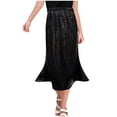 thumbnail image 1 of THDHVS Girls Skirts,Skirts for Girls,Solid Color Plaid Midi Skirt with Holographic Detail for Girls Casual Everyday Wear and School Outfit 8-9 Years, 1 of 3