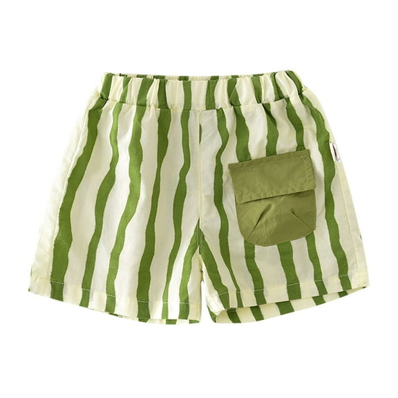 THDHVS Summer Shorts for Boys ,Kids Casual Pants,Baby Boys Shorts Toddler Pull On Short Girls Cotton Pants with Pocket Green 6-12 Months