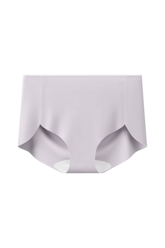 Womens Briefs Panties, Women's Comfort Ice Silk High Waisted Underwear Breathable Soft Seamless Hipster Panties M-2XL
