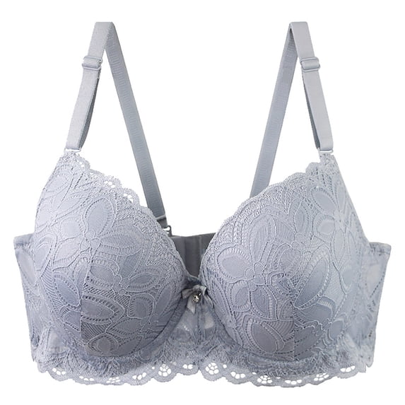 Womens Everyday Bras, Minimizer Bras for Women No Underwire Supportive Mesh Crossover Bra Seamless Push Up Full Coverage Everyday Bralettes S-4XL