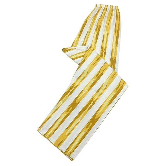 abtuhar Women Pajama Pants,Women's Casual Cropped Pants Printed Home Clothing Pocket High Waist Comfortable Pants Multicolor L