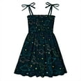 thumbnail image 1 of Loopsun Summer Toddler Girls Sleeveless Sling Dress Graphic Print Children's Clothing Black 2-3 Years, 1 of 1