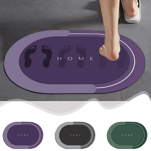 kkbbma under $5 Bath Mat-Super Absorbent Quick Dry Bath Mats for Bathroom Floor Non Slip-Bathroom Mats with Rubber Backing Bathroom Rugs Fit Under Door