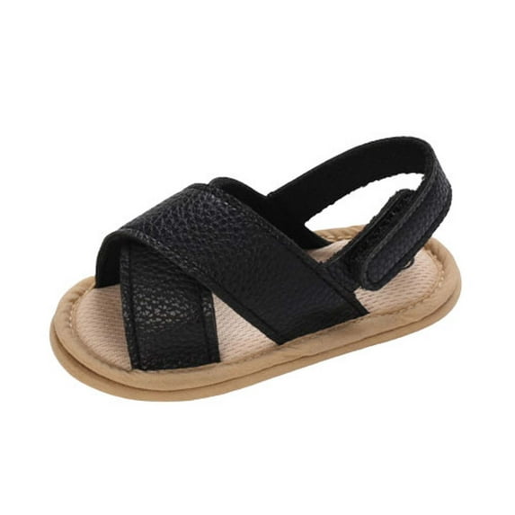 AKAFMK Baby Walking Shoes 12-18 Months,Girls Sandals,Toddler Kid Baby Summer Breathable Soft Bottom Casual Non-slip Sandals Black Sizes 4-6