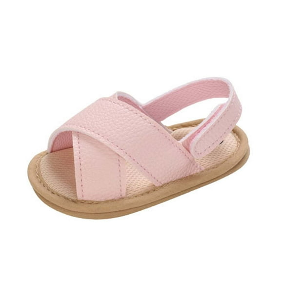 AKAFMK Baby Walking Shoes 12-18 Months,Girls Sandals,Toddler Kid Baby Summer Breathable Soft Bottom Casual Non-slip Sandals Pink Sizes 4-6