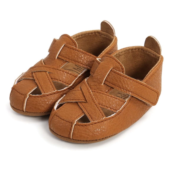 AKAFMK Baby Walking Shoes 12-18 Months,Kids Sandals,Toddler Kid Baby Boys Summer Breathable Soft Bottom Casual Non-slip Casual Shoes Brown Sizes 4-6