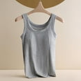 thumbnail image 1 of Abomasnow Women's Ribbed Tank Tops Casual Scoop Sleeveless Basic Camisole Lightweight Solid Color Y2K Undershirts with Built in Bra, 1 of 6