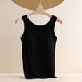thumbnail image 1 of Abomasnow Women's Ribbed Tank Tops Casual Scoop Sleeveless Basic Camisole Lightweight Solid Color Y2K Undershirts with Built in Bra, 1 of 4