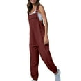 thumbnail image 1 of Akafmk Plus Size Jumpsuits for Women Summer, Casual Rompers for Women, Solid Color Work Overalls Fashionable Jumpsuit Loose Fitting Overalls, 1 of 5