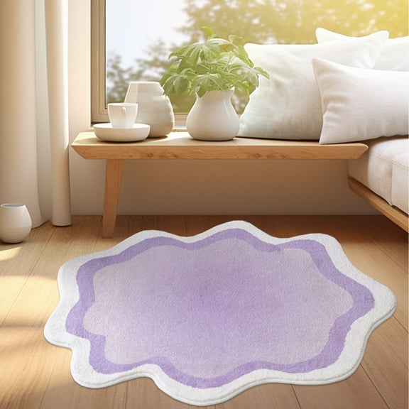 Area Rug QTOCIO Gradient Shape Imitation Living Room Carpet Home Bedroom Full Patchwork Mat Colorful Shaped Carpet Home Mat Home Carpet Porch Bathroom Kitchen Blanket