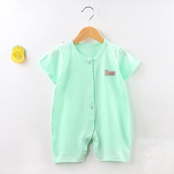 Summer Savings Clearance! BXSRUTA Baby Boy Girl Romper Spring New Onesie Newborn Climbing Clothes Short Sleeve Thin Ha Clothes Bag Fart Clothes Baby Clothes, 8M