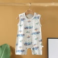 thumbnail image 1 of BXSRUTA Baby Boy Girl Romper Spring New Onesie Newborn Crawling Clothes Sleeveless Thin Ha Clothes Bag Fart Clothes Baby Clothes, 10M, 1 of 3
