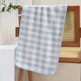 thumbnail image 1 of Summer Savings Clearance! Bath Towels QTOCIO Thickened Coral Fleece Checkered Towel Household Bath And Face Towel Super Absorbent with Lanyard, 1 of 6