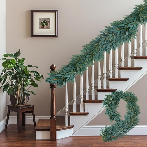 Summer Savings Clearance! Boovnll 6.5FT Greenery Garland, Artificial Garland Wreath Vines Green Spring Garland for Home, Farm, Fireplace, Table, Wall, Wedding Arch, Party Decor, Garland