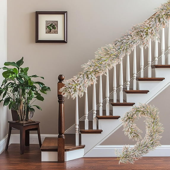 Summer Savings Clearance! Boovnll 6.5FT Greenery Garland, Artificial Garland Wreath Vines Green Spring Garland for Home, Farm, Fireplace, Table, Wall, Wedding Arch, Party Decor, Garland