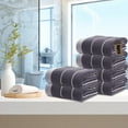 thumbnail image 1 of Summer Savings Clearance! Boovnll 6 Pack Hand Towels for Bathroom, 13x27" Super Soft & Absorbent Quick Dry Solid Color Cotton Towels, Thicken Microfiber Hand Towels for Hotel, Pool, Spa, Beach, Towels, 1 of 9