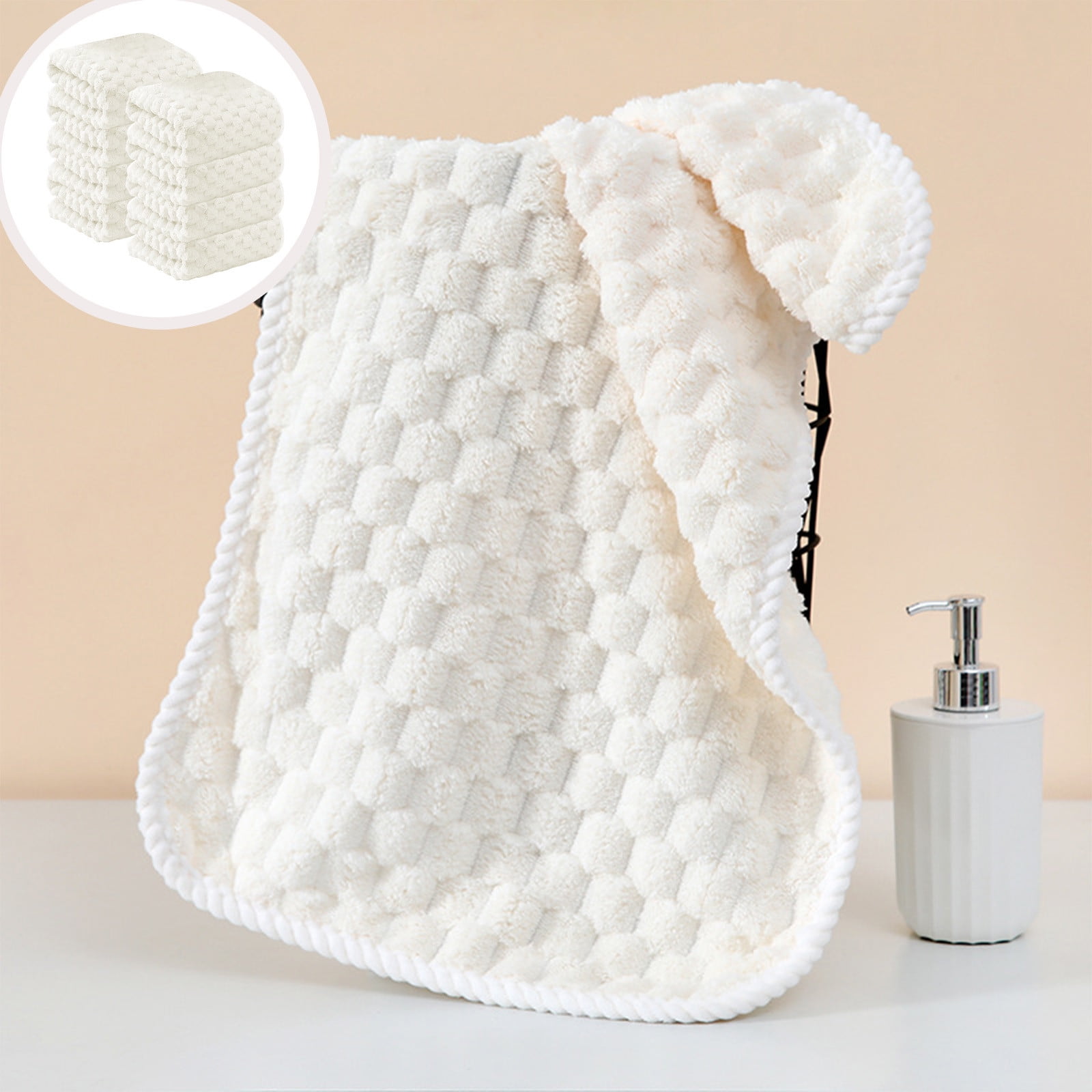 Summer Savings Clearance! Boovnll 8 Pack Hand Towels for Bathroom, 13x30" Super Soft & Absorbent Quick Dry Solid Color Towels, Thicken Microfiber Hand Towels for Hotel, Pool, Spa, Beach, Towels