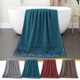 thumbnail image 1 of Summer Savings Clearance! Boovnll Bath Towels, 28x55" Oversized Super Absorbent & Soft Solid Color Quick Dry Thicken Cotton Towels for Bathroom for Bathroom, Hotel, Pool, Spa, Gym, Daily Use, Towels, 1 of 6