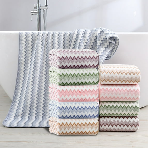 Summer Savings Clearance! Boovnll Bath Towels, 28x55" Super Soft & Highly Absorbent Quickly Dry Flannel Towels, Thicken Microfiber for Bathroom, Hotel, Pool, Gym, Spa, Beach, Towels for Bathroom