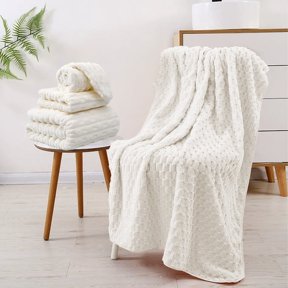 Summer Savings Clearance! Boovnll Bath Towels Set of 3, Super Soft & Absorbent Hand Towels & Hair Towel & Towels for Bathroom Quick Dry Thicken Microfiber for Bathroom, Hotel, Pool, Gym, Spa, Towels