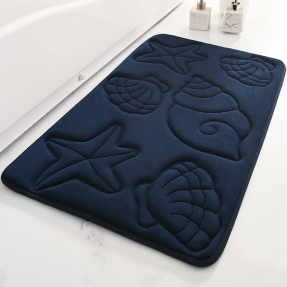 Summer Savings Clearance! Boovnll Bathroom Rugs, 16x24" Super Absorbent & Soft Non-Slip Velvet Bath Mat, Quickly Dry Thicken Bath Mats for Bathroom, Kitchen, Door Mat, Toilet Mat, Bathroom Mat