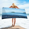 thumbnail image 1 of Summer Savings Clearance! Boovnll Beach Towels, 30x60" High Absorbent Quickly Dry Sand Free Microfiber Lightweight Beach Towel for Beach, Yoga, Gym, Pool, Beach Accessories, Beach Towels Oversized, 1 of 3