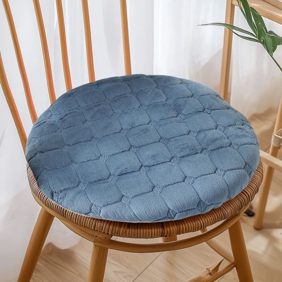 Summer Savings Clearance! Boovnll Chair Cushions, 12" Soft Comfortable Thicken Non-Slip Velvet Round Outdoor Cushions, Chair Cushion for Outdoor, Indoor, Garden, Patio, Sofa, Couch - Seat Cushion
