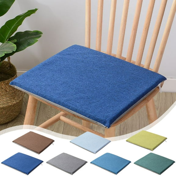 Summer Savings Clearance! Boovnll Chair Cushions, 16" Soft & Comfortable Non-Slip Linen Outdoor Cushions with Ties, Thicken Chair Cushion for Outdoor, Indoor, Garden, Patio, Sofa, Couch - Seat Cushion