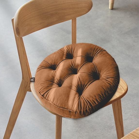 Summer Savings Clearance! Boovnll Chair Cushions, 16" Soft Comfortable Thicken Non-Slip Velvet Round Outdoor Cushions, Chair Cushion for Outdoor, Indoor, Garden, Patio, Sofa, Couch - Seat Cushion