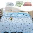 thumbnail image 1 of Summer Savings Clearance! Boovnll Cooling Comforter, 40x60" Cold Touch Fabric Lightweight Soft Fluffy Rest Cooling Comforter for Hot Sleepers & Night Sweats for Adults, Children, Comforter, 1 of 5