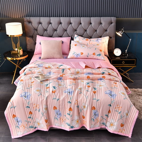 Summer Savings Clearance! Boovnll Cooling Comforter - 40x60" Soft Cozy Cold Touch Fabric Ice Blanket, Lightweight Breathable Rest Cooling Comforter for Kids, Hot Sleepers & Night Sweats, Comforter