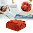thumbnail image 1 of Summer Savings Clearance! Boovnll Flannel Throw Blanket, Super Cozy Soft Solid Color Lightweight Velvet Blankets, Machine Washable Microfiber for All Season Home Office, Couch, Sofa, Blanket - 28x39", 1 of 5
