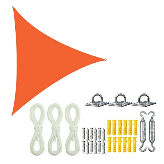 Summer Savings Clearance! Boovnll Sun Shades Outdoor Patio, 8'x8'x8' Triangle Sand UV Block Sunshade with Carabiners Insulation Waterproof Shade Cloth for Outdoor, Patio, Yard, Garden, Sun Shade