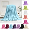 thumbnail image 1 of Summer Savings Clearance! Boovnll Throw Blanket, 40x60" Super Soft & Cozy Solid Color Flannel Blankets, Lightweight Machine Washable for All Season Home, Office, Living Room, Couch, Sofa, Blanket, 1 of 7