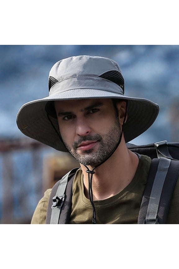 Bxsruta Hats Men Sun Cap Fishing Hat Quick Dry Outdoor Hat UV Protection Cap