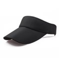thumbnail image 1 of Bxsruta Sport Sun Hats, Headband Hat for Women Man, Summer Casual Wide Brim UV Hat Elastic Foldable Solid Color Hollow Top for Outdoor Sport Travel Vacation Beach Fishing, 1 of 3