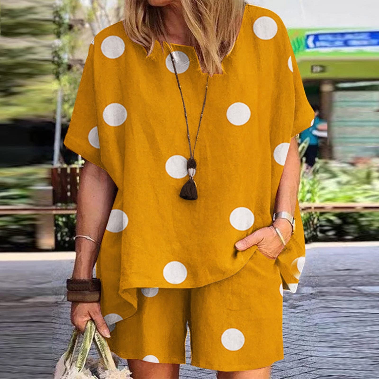 Summer Savings Clearance! Bxsruta Two Piece Outfits for