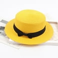thumbnail image 1 of Bxsruta Women Sunscreen Straw Hat Sun Protection and UV Protection Beach Vacation Outdoor Beach Hat, 1 of 4